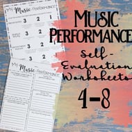 Music Performance Self-Evaluation: Grades 4-8 Digital Resources Thumbnail